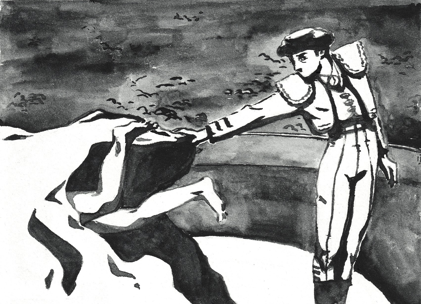 Como a un toro en la arena